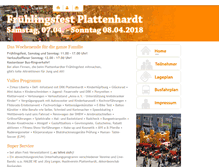 Tablet Screenshot of fruehlingsfest-plattenhardt.de